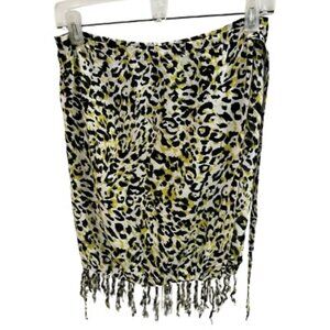 Aloha Leopard Print Sarong Wrap Swim Skirt Cover-up - NWT